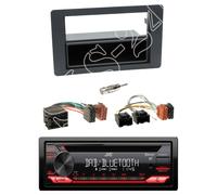 JVC KD-DB622BT Radio DAB+ Mit Einbauset für Saab 9.5 (YS3E Facelift)