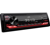 JVC KD-X182DB USB-Autoradio mit DAB+ (USB, AUX-In, 1 x Pre-Out 2,5V, Soundprozessor, 4x50 W, Tastenbeleuchtung rot), Schwarz