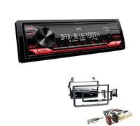 JVC KD-X282DBT 1-DIN Digital Autoradio DAB+ Bluetooth USB Einbauset passend für Nissan 350 Z Facelift 2005-2009 schwarz