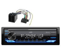 JVC KD-X382BT Autoradio 1DIN mit AUX-IN MP3 USB Bluetooth 4 # 50W ISO Adapter