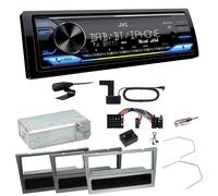 JVC KD-X472DBT DAB+ Bluetooth Einbauset für Opel Omega B Meriva A Agila Vivaro