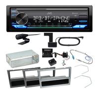 JVC KD-X482DBT Bluetooth Einbauset für Opel Vectra C Meriva Vivaro Combo