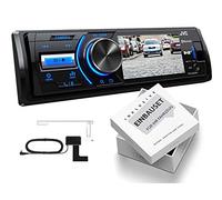 JVC KD-X561DBT 1-DIN DAB Media Receiver mit Farbdisplay für Rückfahrkamera inklusive DAB Antenne für Mini One/Cooper R50 2001-2002 schwarz