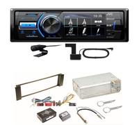 JVC KD-X561DBT DAB+ Bluetooth Autoradio USB FLAC Einbauset für Audi A3 8L A6 4B