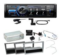 JVC KD-X561DBT DAB+ Bluetooth Einbauset für Opel Vectra C Meriva Vivaro Combo