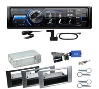 JVC KD-X561DBT DAB+ Bluetooth USB Einbauset für Ford Focus C-Max Fiesta Transit