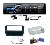 JVC KD-X561DBT DAB+ Bluetooth USB Einbauset für Seat Leon Alhambra Altea XL