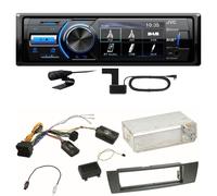 JVC KD-X561DBT Digitalradio Bluetooth USB Einbauset für BMW E87 E81 E82 X1 E84