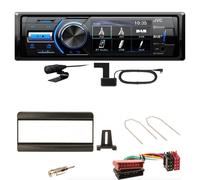 JVC KD-X561DBT Digitalradio Bluetooth USB Einbauset für Focus Fiesta Puma Mondeo