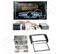 JVC KW-DB93BT USB Radio + Mercedes C-Klasse (W203) 2-DIN Blende black + CAN-Bus
