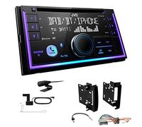 JVC KW-DB95BT 2-DIN Autoradio CD-Receiver Digitalradio DAB+ Bluetooth USB passend für Dodge Nitro 2007-2010 schwarz