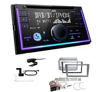 JVC KW-DB95BT 2-DIN Autoradio CD-Receiver Digitalradio DAB+ Bluetooth USB passend für Opel Tigra Twintop 2004-2009 Charcoal-metallic