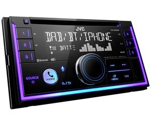 JVC KW-DB95BT Doppel-DIN Autoradio Anschluss für Lenkradfernbedienung, Anschluss für Rückfahrkamera, DAB+ Tuner