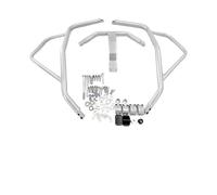 JVEIWAD Kompatibel mit Honda NT1100 DCT 2022-2024. Motorradrahmen-Fallschutzstangen, Motorschutz, Autobahn-Crash-Stoßstangen-Zubehör(B-Silver Upper)