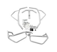 JVEIWAD Kompatibel mit Honda NT1100 DCT 2022-2024. Motorradrahmen-Fallschutzstangen, Motorschutz, Autobahn-Crash-Stoßstangen-Zubehör(Silver 1 Set)