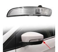 JWRET Auto Rückspiegel Blinker für F-ord EcoSport K-UGA 2013-2019, Rückspiegel Signalleuchte Außenspiegel Kontrollleuchte Blinker Abdeckung Links Rechts Zubehör,Left