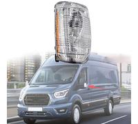 JWRET Auto Rückspiegel Blinker für F-ord Transit MK8 2014-2021, Rückspiegel Signalleuchte Außenspiegel Kontrollleuchte Blinker Abdeckung Links Rechts Zubehör BK31-13B382-BA,White-Left