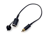 JZK Europäischer männlicher Din-Stecker zum Zigarettenanzünder Adapter weibliche Buchse, 12V 24V 10A Zigarettenanzünder Sockel Verlängerungskabel für Motorrad, HGV, LKW, Van