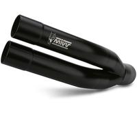 MIVV Double Gun Auspuff K.045.LDGB schwarz für Kawa Z 900 20 Endschalldämpfer schwarz Edelstahl