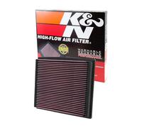 K&N 33-2125 Motorluftfilter: Hochleistung, Prämie, Abwaschbar, Ersatzfilter,Erhöhte Leistung, 1994-2009 (A4, A6, RS4, S4, S6, Allroad I, Allroad Quattro, Passat, Superb)