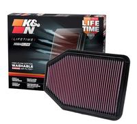 K&N 33-2364 Motorluftfilter: Hochleistung, Prämie, Abwaschbar, Ersatzfilter,Erhöhte Leistung, 2007-2018 Wrangler