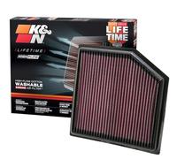 K&N 33-2452 Motorluftfilter: Hochleistung, Prämie, Abwaschbar, Ersatzfilter,Erhöhte Leistung, 2010-2019 (GS 300, GS 350, IS 300, IS 350, RC 300, RC 350, Vellfire, Alphard, Mark X)