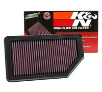 K&N 33-2472 Motorluftfilter: Hochleistung, Prämie, Abwaschbar, Ersatzfilter,Erhöhte Leistung, 2011-2019 (Soul, Rio, Rio III, Rio5, Accent, Veloster)