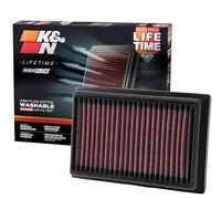 K&N Filters Luftfilter 33-2485 – Sport- & Langzeitfilter, abwaschbar, erhöhte Leistung