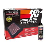 K&N Filters Luftfilter + Luftmassensensorreiniger für BMW