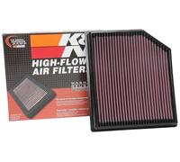 K&N Motorluftfilter: Erhöhen Sie Leistung und Zugkraft, waschbar, Premium, Ersatzluftfilter: Kompatibel mit JEEP 2018-2020 (Grand Cherokee, Grand Cherokee IV), 33-5077