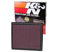 K&N Motorluftfilter: wiederverwendbar, alle 75.000 Meilen reinigen, waschbar, Premium, Ersatz-Autoluftfilter: kompatibel mit 2013-2019 Chevy/Buick (Impala, Regal), 33-2497
