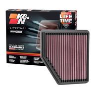 K&N Motorluftfilter: wiederverwendbar, alle 75.000 Meilen reinigen, waschbar, Premium, Ersatz-Autoluftfilter: kompatibel mit NISSAN Altima 2019-2020, 33-5095