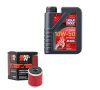 K&N Ölfilter Set LiMol 10W-50 Off. Race 1L für Yamaha YZ 250 F 4T CG33 Bj.2012