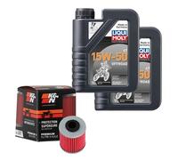 K&N Ölfilter Set LIQUI MOLY 15W-50 Off. 2L für Suzuki RM-Z 450 DZ117Z Bj.2019