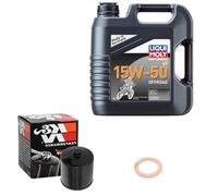 K&N Ölfilter Set LIQUI MOLY 15W-50 Off. 4L für BMW R 1150 GS R21 Bj.2001