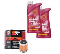 K&N Ölfilter Set MANNOL 10W40 2L für Yamaha TW 200 E Trailway 3XT Bj.2007