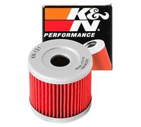 K&N Powersports Ölfilter - Kartusche 44x40mm kompatibel mit Suzuki, Hyosung (KN-131) Rot