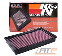 K&N Filters (33-3005) Luftfilter Filtereinsatz für Audi Seat Skoda VW