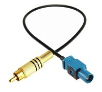 K46 Cinch Fakra Adapter Kabel - RCA Video Kabel für Rückfahrkamera, geeignet für Ford, Mercedes, VW, Audi, BMW, kompatibel mit Werksradio, Navigationssystem, Rückfahrmonitor, Plug & Play KFZ Kameraans