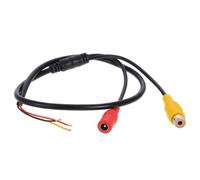 Kabel für Rückfahrkamera mit 3-poligem Stecker und RCA Dc | Automobilkabel mit Kunststoffmantel, Klare Bildübertragung, Allgemein Einsetzbar bei Busumbau und Suv Heckkamera