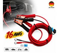 Kabel Krokodilklemme O-Ring 12V 24V 20A Autostrom Batterie Ladeklemme KFZ Auto