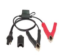 KABEL MIT KROKODILKLEMMEN UND 15A SICHERUNG FÜR LADEGERÄT SAE-STECKER (LÄNGE 50C