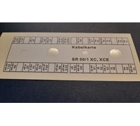 Kabelkarte Klemmleiste Schaltplan Simson SR50/1 XC XCE wasserfest Aufkleber 9001