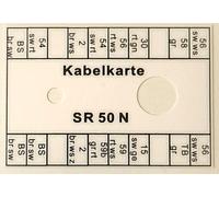 Kabelkarte Klemmleiste Schaltplan Simson SR50 SR80 wasserfest Aufkleber