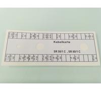 Kabelkarte Klemmleiste Schaltplan Simson SR50 SR80 wasserfest Aufkleber