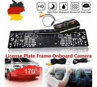 Kabellos Einparkhilfe Rückfahrkamera 170° Kennzeichen Nummernschild Funk IR 4LED