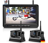 Kabellose Rückfahrkamera 9600mAh Akku Schwarz