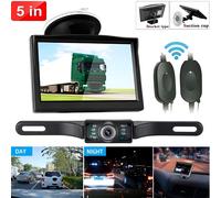 Kabellose Rückfahrkamera mit HD-Rückansicht, Einparkhilfe mit Nachtsicht und 5-Zoll-Monitor