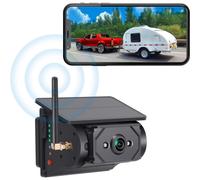 Kabellose Solar Rückfahrkamera WLAN, 1080P HD mit AI-Erkennung, magnetische Rückfahrkamera für Wohnmobil, Anhänger, LKW & Camper, App-S