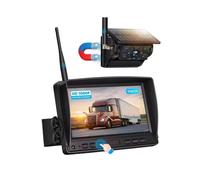 Kabellose, Solarbetriebene Rückfahrkamera mit 1080P AHD 7-Zoll-Rückfahrkamera und DVR-Aufzeichnungsmonitor für Pkw/Lkw/Anhänger